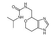 1-propan-2-yl-3-(1,4,6,7-tetrahydropyrano[3,4-d]imidazol-4-ylmethyl)urea结构式
