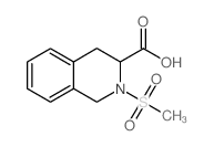2-(Methylsulfonyl)-1,2,3,4-tetrahydroisoquinoline-3-carboxylic acid Structure
