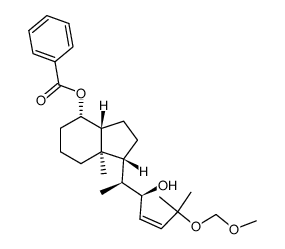 (22R,23Z)-de-A,B-8β-(benzoyloxy)-25-((methoxymethyl)oxy)cholest-23-en-ol结构式