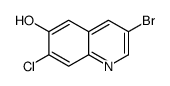 3-Bromo-7-chloro-6-quinolinol Structure