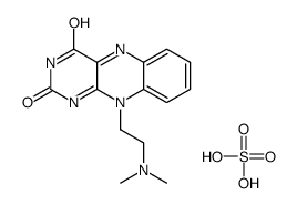 2-(2,4-dioxobenzo[g]pteridin-10-yl)ethyl-dimethylazanium,hydrogen sulfate Structure