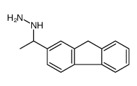 1-(9H-fluoren-2-yl)ethylhydrazine Structure