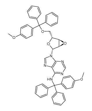 6-N-5'-O-Bis[4-methoxytriphenylmethyl]-2',3'-anhydroadenosine结构式