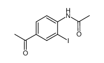 4-acetyl-2-iodoacetanilide Structure