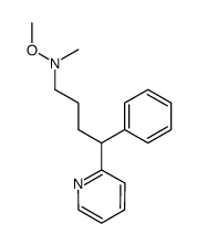 N,O-DIMETHYL-N-(4-PHENYL-4-(PYRIDIN-2-YL)BUTYL)HYDROXYLAMINE Structure
