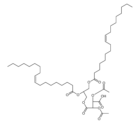 (2R,3R)-2,3-diacetyloxy-4-[2,3-bis[[(Z)-octadec-9-enoyl]oxy]propoxy]-4-oxobutanoic acid Structure