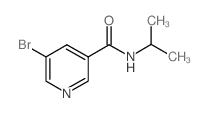 5-溴-N-(1-甲基乙基)-3-吡啶羧胺结构式