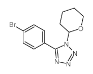 5-(4-bromophenyl)-1-(tetrahydro-2H-pyran-2-yl)tetrazole Structure