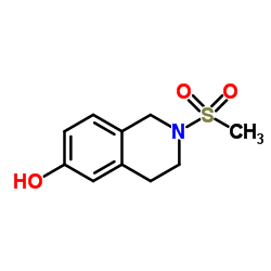 2-(Methylsulfonyl)-1,2,3,4-tetrahydro-6-isoquinolinol结构式