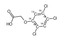 2,4,5-trichlorophenoxy-acetic acid-ring-ul-14c结构式