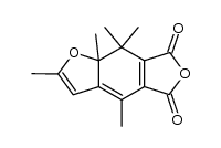 7,7a-dihydro-2,4,7,7,7a-pentamethylbenzo[b]furan-5,6-dicarboxylic anhydride结构式
