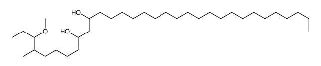 3-methoxy-4-methyldotriacontane-9,11-diol Structure