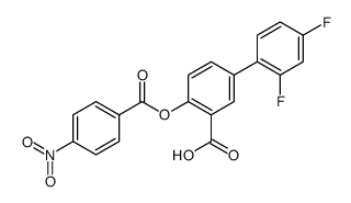 5-(2,4-difluorophenyl)-2-(4-nitrobenzoyl)oxybenzoic acid Structure