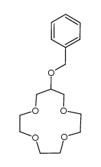 O-benzyl-3,6,9,12-tetraoxacyclotridecan-1-ol Structure