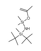(Di-tert-butylmethylsilyl)[(isopropenyloxy)dimethylsilyl]amin结构式