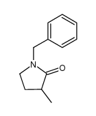 (R,S)-3-methyl-1-phenylmethyl-2-pyrrolidinone结构式