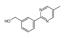 [3-(5-methylpyrimidin-2-yl)phenyl]methanol结构式