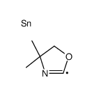 (4,4-dimethyl-5H-1,3-oxazol-2-yl)-trimethylstannane结构式