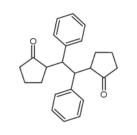 2,2'-(1,2-diphenylethane-1,2-diyl)dicyclopentanone Structure