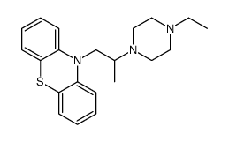 10-[2-(4-ethylpiperazin-1-yl)propyl]phenothiazine结构式