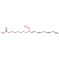 (9S,10E,12Z,15Z)-9-hydroperoxyoctadeca-10,12,15-trienoic acid图片