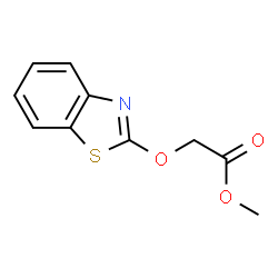 Acetic acid, (2-benzothiazolyloxy)-, methyl ester (9CI) structure