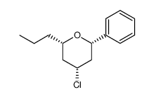 4-chloro-2-phenyl-6-propyltetrahydro-2H-pyran结构式
