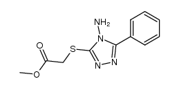 methyl 2-((4-amino-5-phenyl-4H-1,2,4-triazol-3-yl)thio)acetate Structure