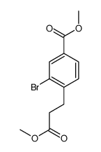 Methyl 3-bromo-4-(3-methoxy-3-oxopropyl)benzoate Structure