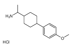 1-[4-(4-methoxyphenyl)cyclohexyl]ethanamine,hydrochloride Structure