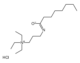 triethyl-[3-(octanoylamino)propyl]azanium,chloride Structure