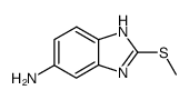 Benzimidazole, 5(or 6)-amino-2-(methylthio)- (6CI) structure