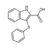 3-(phenylthio)-1H-indole-2-carboxylic acid Structure