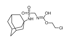 2-chloroethyl N-(1-adamantylsulfamoylmethyl)carbamate结构式