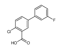 2-chloro-5-(3-fluorophenyl)benzoic acid结构式
