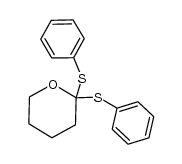 2,2-(bisphenylthio)tetrahydropyran Structure