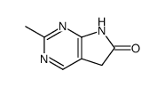 6H-Pyrrolo[2,3-d]pyrimidin-6-one, 5,7-dihydro-2-methyl- (6CI,9CI)结构式