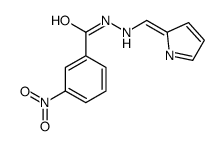 3-nitro-N'-[(Z)-pyrrol-2-ylidenemethyl]benzohydrazide结构式