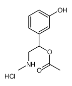 [1-(3-hydroxyphenyl)-2-(methylamino)ethyl] acetate,hydrochloride Structure