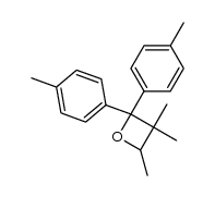 2,2-di-p-tolyl-3,3,4-trimethyloxetane Structure