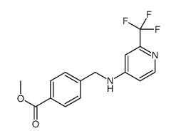 methyl 4-[[[2-(trifluoromethyl)pyridin-4-yl]amino]methyl]benzoate结构式