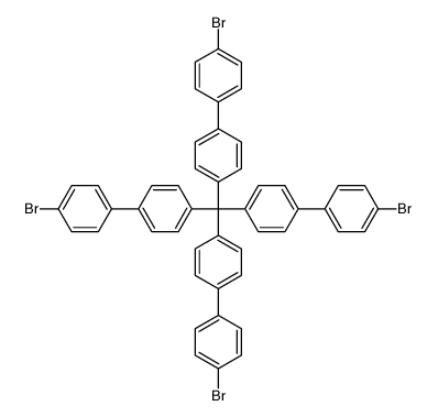 1-bromo-4-[4-[tris[4-(4-bromophenyl)phenyl]methyl]phenyl]benzene Structure