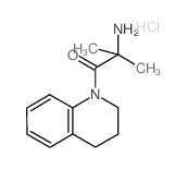 2-Amino-1-[3,4-dihydro-1(2H)-quinolinyl]-2-methyl-1-propanone hydrochloride结构式