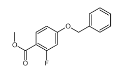 METHYL 4-(BENZYLOXY)-2-FLUOROBENZOATE结构式