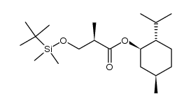 (1R,3R,4S)-p-menthan-3-yl (2R)-3-(dimethyl-t-butylsiloxy-2-methyl)propionate Structure