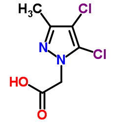 (4,5-Dichloro-3-methyl-1H-pyrazol-1-yl)acetic acid结构式