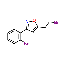 5-(2-Bromoethyl)-3-(2-bromophenyl)-1,2-oxazole结构式