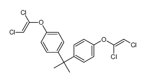 1-(1,2-dichloroethenoxy)-4-[2-[4-(1,2-dichloroethenoxy)phenyl]propan-2-yl]benzene结构式