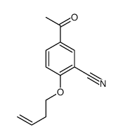 5-acetyl-2-but-3-enoxybenzonitrile Structure