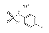 sodium p-fluorophenylsulphamate Structure